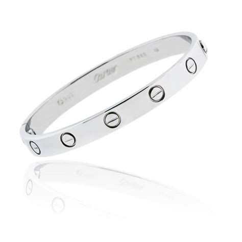 love bracelet silver|cartier love bracelet silver used.